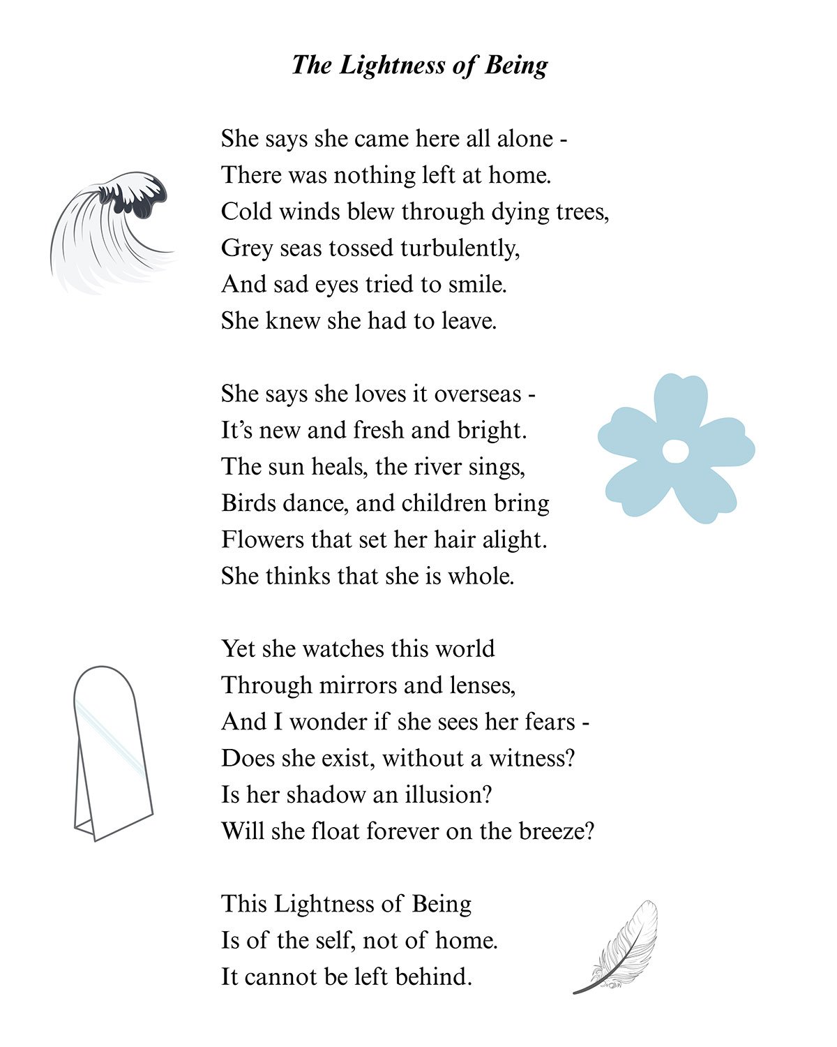 The Lightness of Being - A poem by Fionn Parker