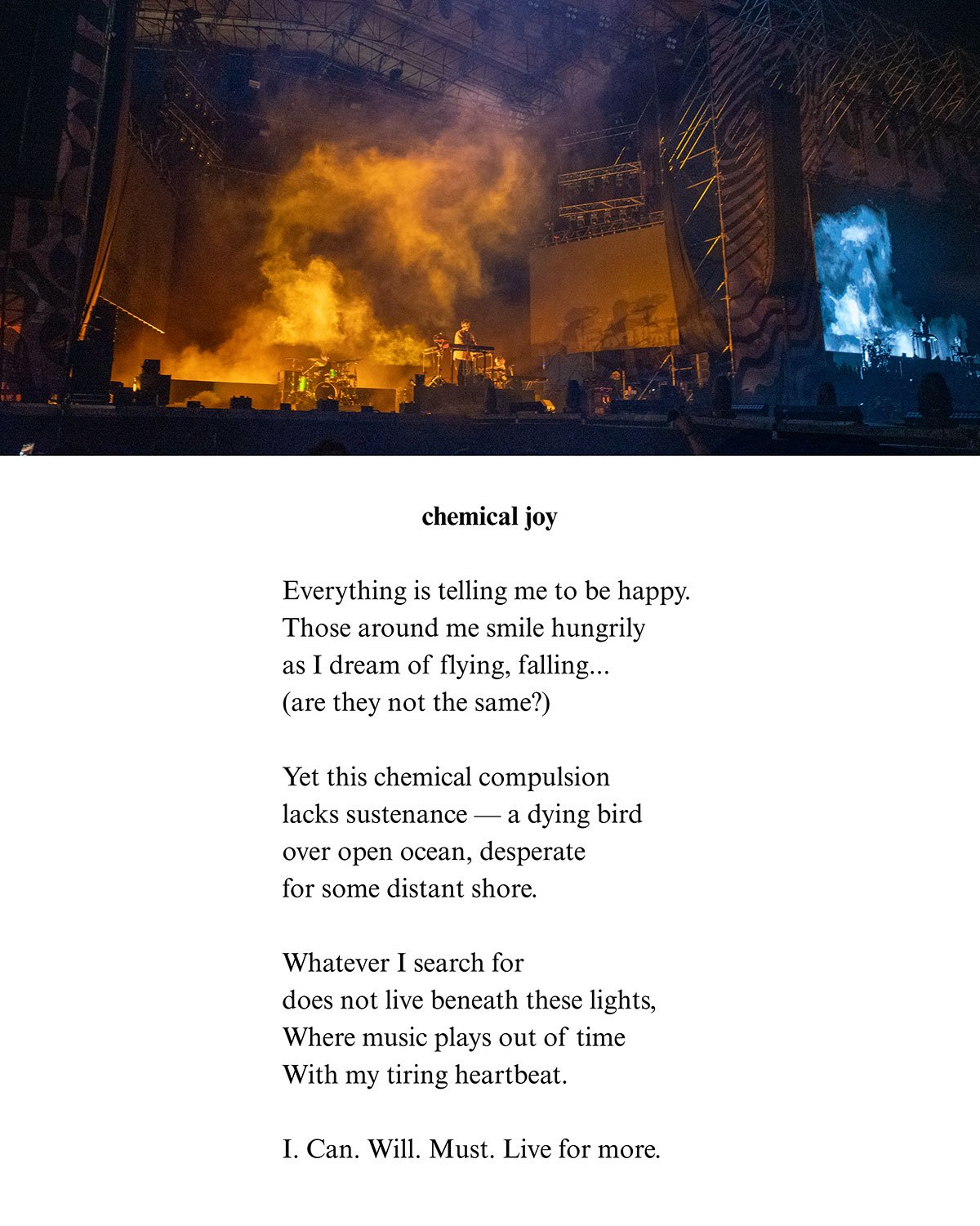 Chemical Joy -A Poem by Fionn Parker